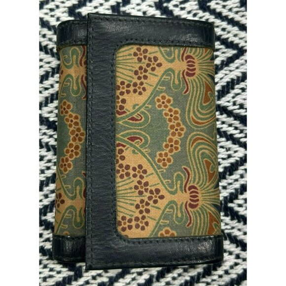 Liberty of London Handbags - Vintage Liberty Of London Leather & Fabric Key Wallet Art Nouveau Design Made In